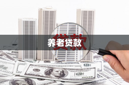 赤坎养老贷款