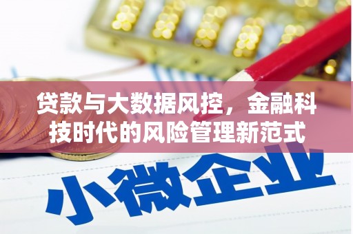 赤坎贷款与大数据风控，金融科技时代的风险管理新范式