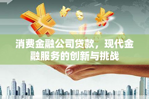 赤坎消费金融公司贷款，现代金融服务的创新与挑战