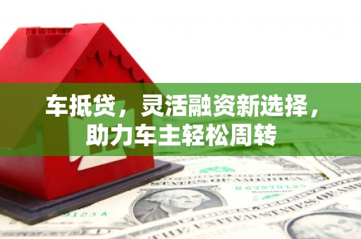 赤坎车抵贷，灵活融资新选择，助力车主轻松周转