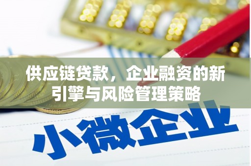 赤坎供应链贷款，企业融资的新引擎与风险管理策略