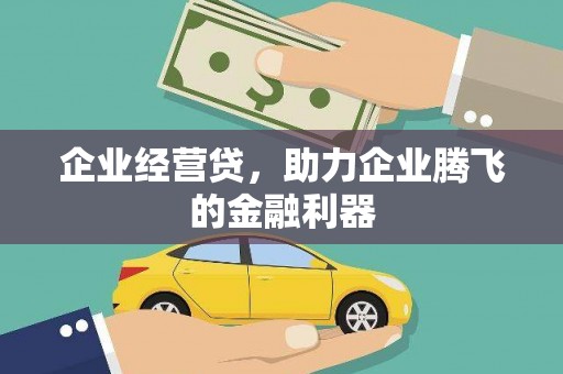 赤坎企业经营贷，助力企业腾飞的金融利器