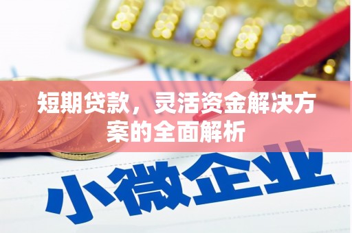 赤坎短期贷款，灵活资金解决方案的全面解析